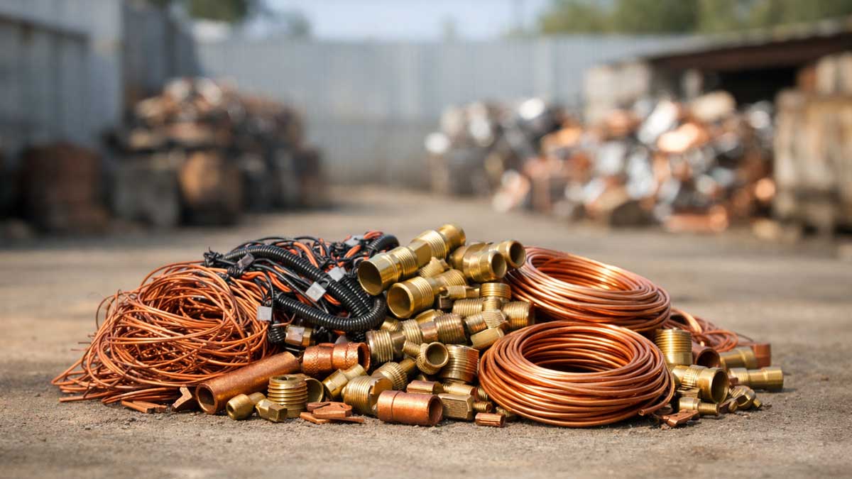 Copper and brass scrap recycling yard Australia